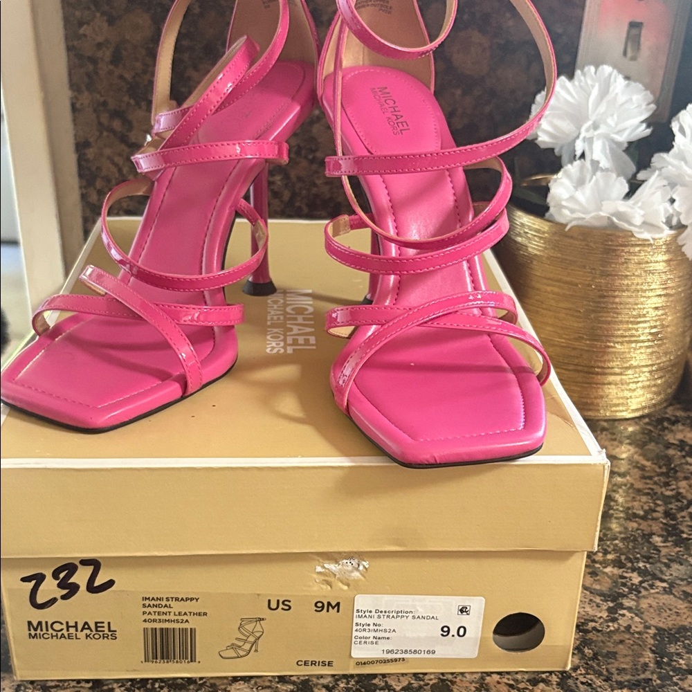 Michael Kors Pink Strappy Heels
